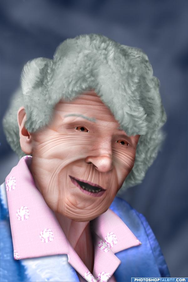 Creation of My aunt Edna: Final Result